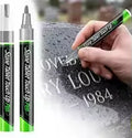 1PCS Professional Gold Tombstone Repair Pen 3mm Waterproof Metallic Inscription Marker Large Capacity Grave Stone Restoration