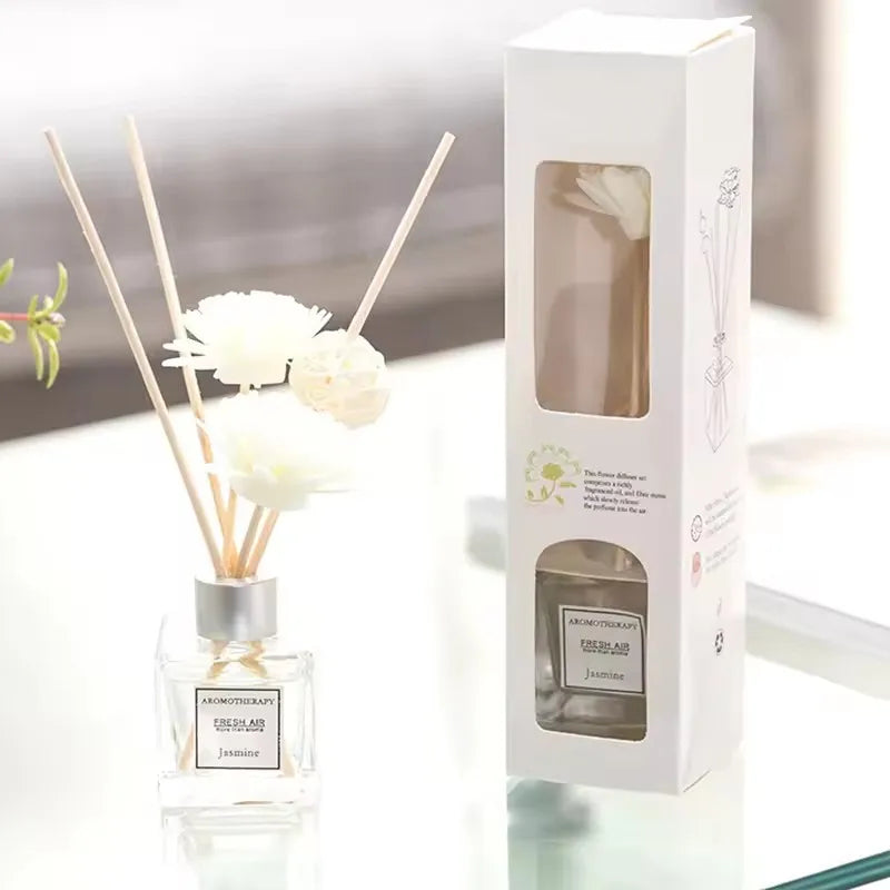 Cherry Blossom Rose Fragrance Fireless Aromatherapy Room Decoration Home Fragrance Diffuser Household Fresh Perfume Long Lasting