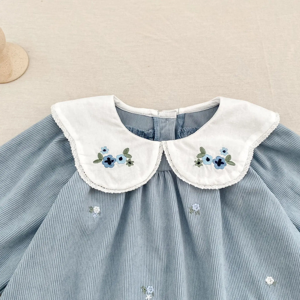 2025 New Toddler Baby Girls Romper Spring Children Clothes Ruffled Long Sleeved Cotton Baby Clothing Flower Baby Girls Jumpsuit
