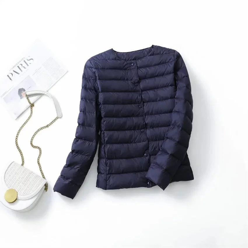 Women's Down Jackets Plus Coats Light Duck Down Jacket Women Matt Fabric Lightweight Coat Warm Female Windbreaker Parka