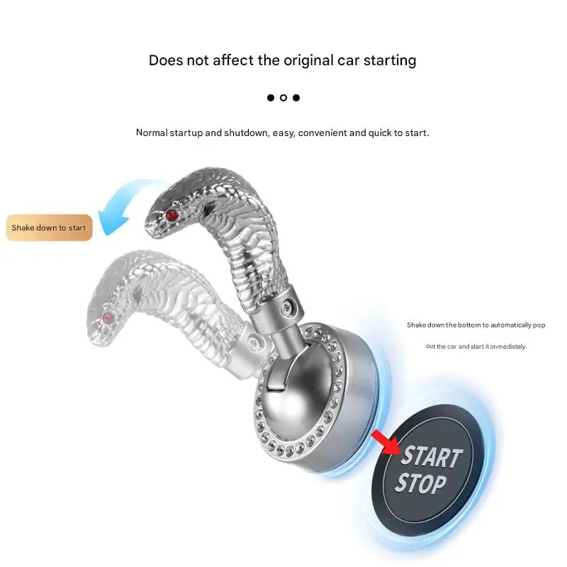Snakehead Shaped One Click Pull Rod Start Bid Farewell to Tedious Starting Steps, Press and Start Operation Is Simple, Wear-Resi