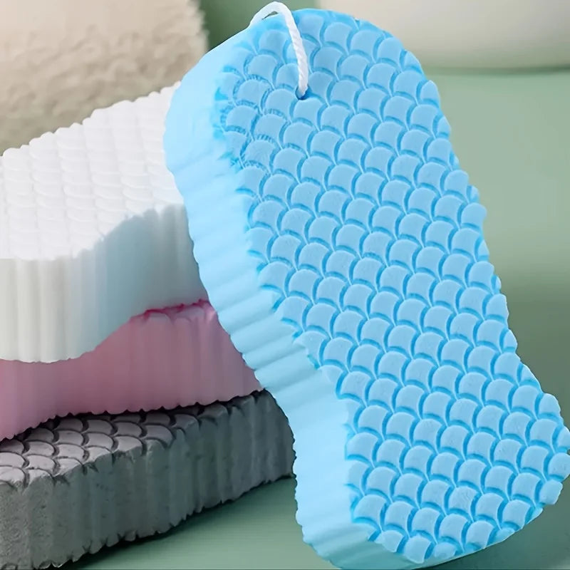3D Exfoliating Body Scrub Sponge,Reusable Exfoliating Bath Ball for Deep Cleansing and Smooth Skin, Bathroom Accessory.