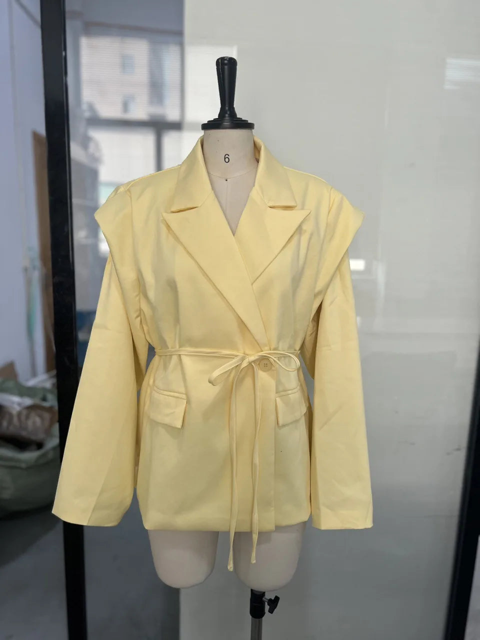 Floral Printed Blazer Jacket Women Fashion Lapel Long Sleeve Lace Up Waist Coats Autumn Lady Shoulder Pads Outerwear Blazer