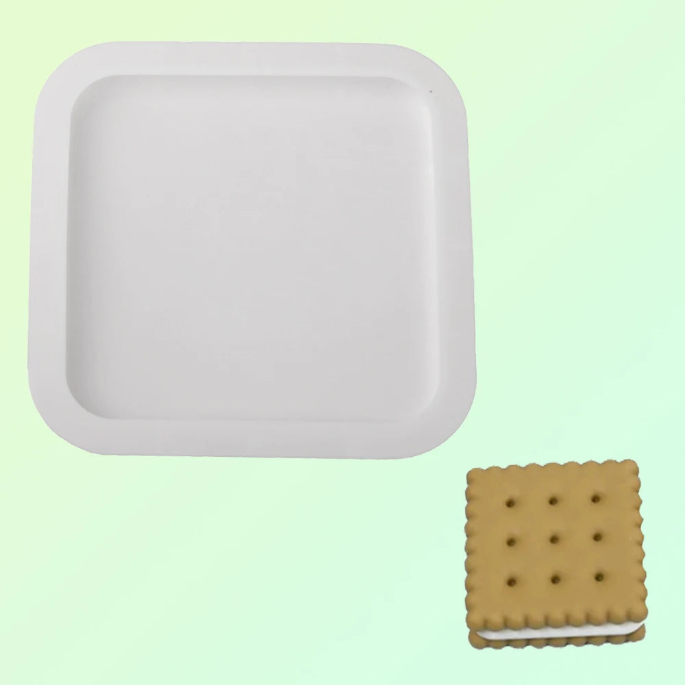 Moldes de silicone para bolachas, chocolates ou bolos em forma de coração, quadrado ou retangular, utensílios de cozinha para pastelaria e sobremesas