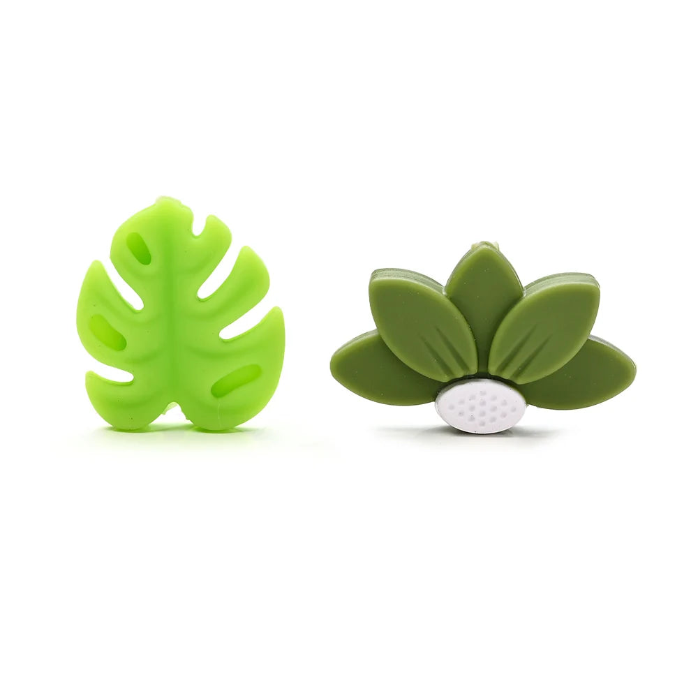 7Pcs Silicone Bead Set Soft Non Toxic Biteable Silicone Beads for Handmade Pacifier Chain Teeth Grinding Jewelry