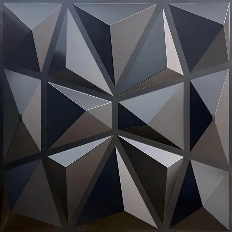 (pack of 12)Decorative 3D wall panel with diamond design, 30.48 cm x 30.48 cm
