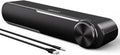Jeecoo A30 Wired Computer Speakers PC Soundbar for Monitor USB-Powered w/3.5mm AUX,Big Volume Control - Laptop Tablet Compatible