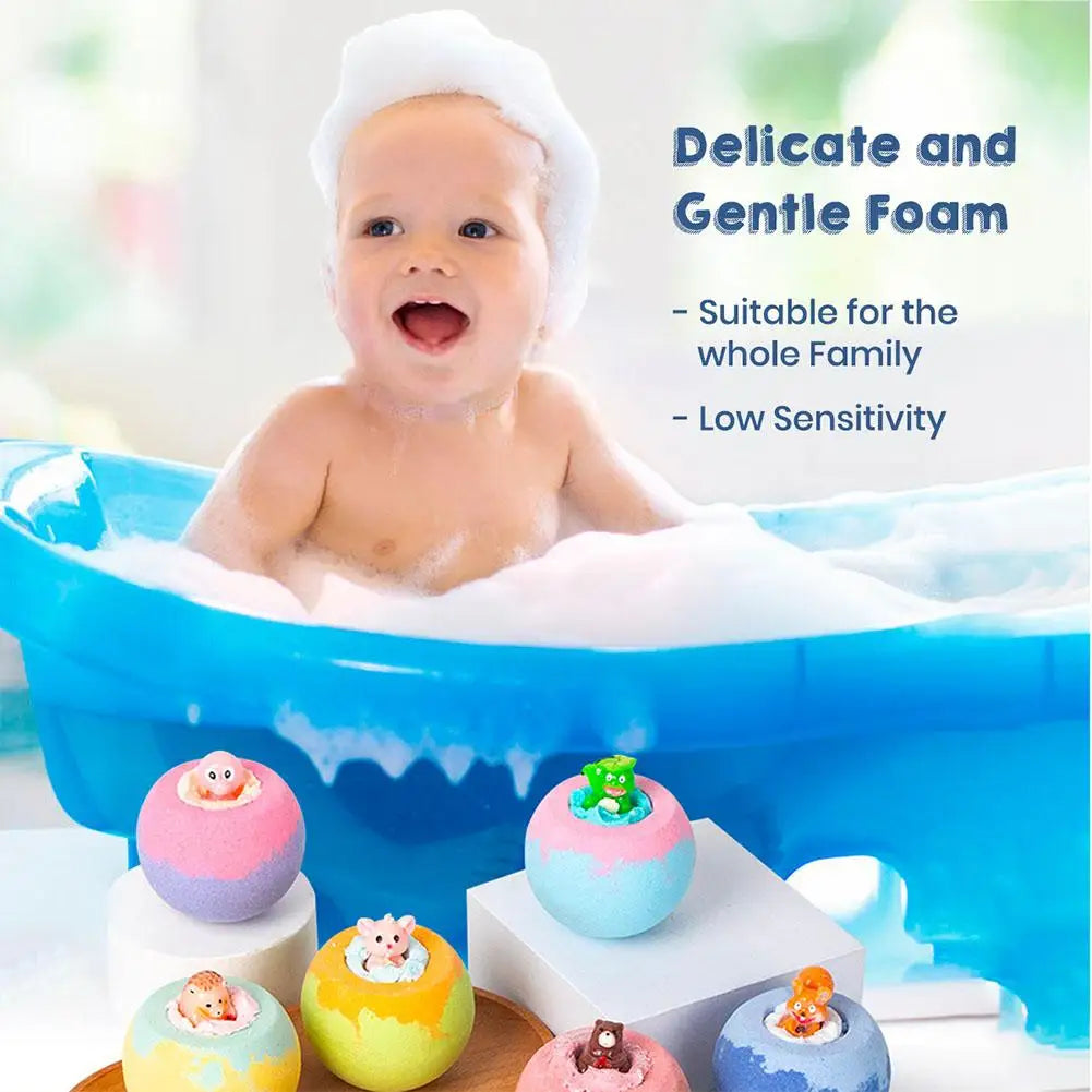 1PC Surprise Bath Bombs Balls Bath Toys Bath Ball Foam Bath Children Bath Ball Mini With Surprise Toy Inside