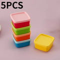 5PCS Mini Lunch Box Condiment Storage Box With Lids Reusable Salad Dressing Jam Containers Portable Nut Snack Kitchen Storage