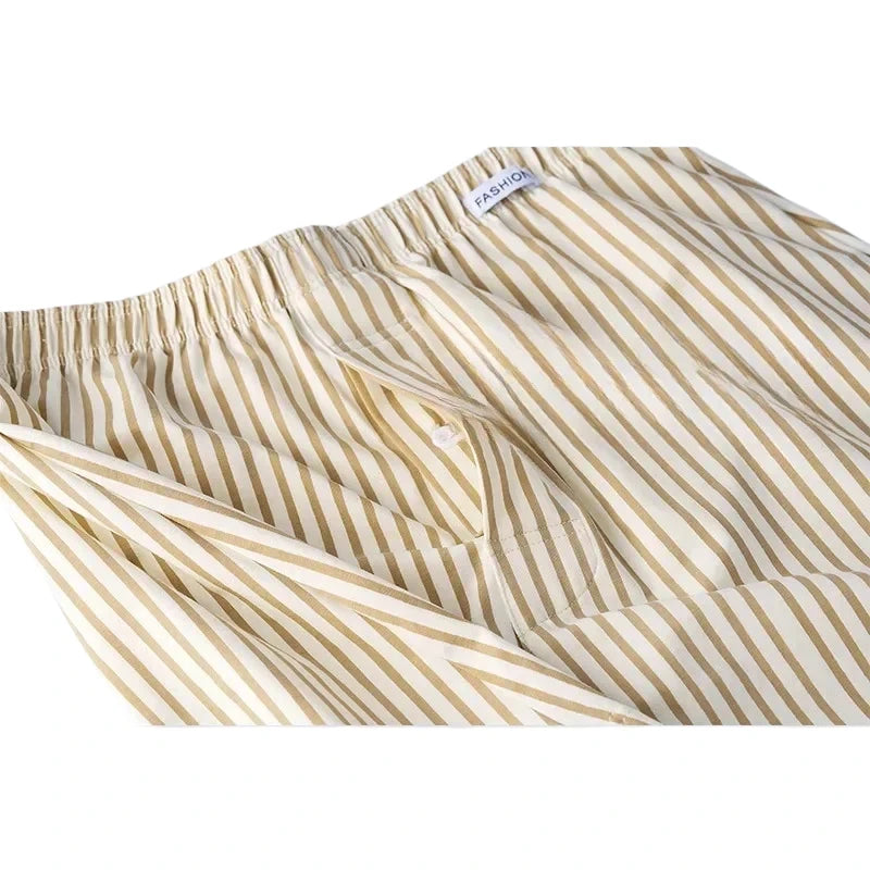 3Pack Mens Boxers Striped Aro Pants Cotton Boxershorts Men Pajama Pants Loose Breathable Boys Underwear Boxer Hombre Men