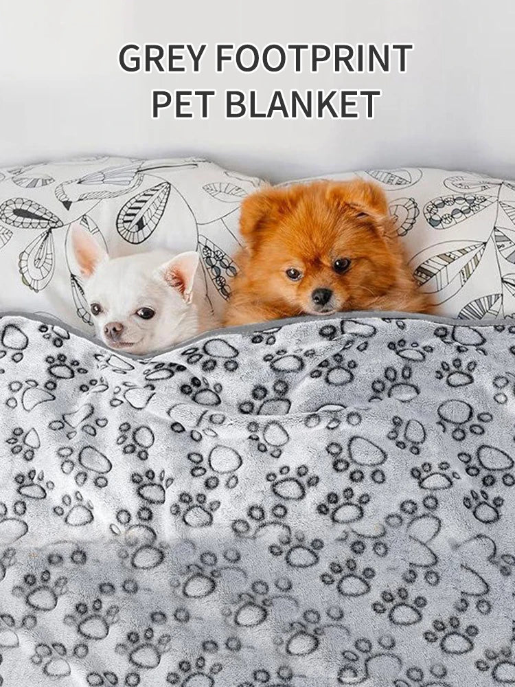 Winter Soft Dog Blanket Washable, Cat Blanket for Indoor Cats Mat Large Medium Small Dog Gifts Puppy Essentials (Grey) Bed