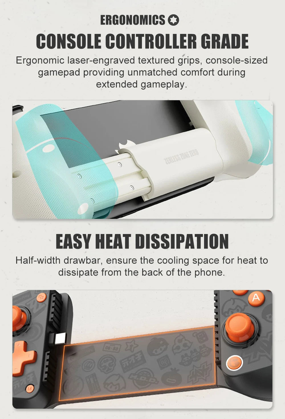Comando para Telemóvel GameSir X5 Lite Zenless Zone Zero Edition para iPhone 17 16 15, Android, iPad Mini e Tablet Y700