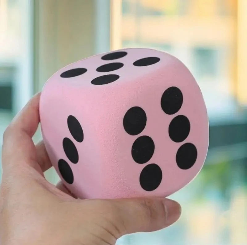 1PC 80mm Large Foam Dot Dices Six Sides Dices Kids Counting Toy Learning Aids for Class Board Game Classroom Math Teaching