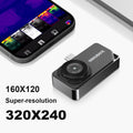 NOHAWK Thermal Camera Type-C for iPhone & Android Devices 160x120 320x240 R+ Super Resolution Support Photo Video Capture & Save
