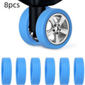 8pcs Luggage Roller Cover Silicone Silent Trolley Wheel Protective Cover Suitcase Wheels Protection Travel Luggage Caster Shoes