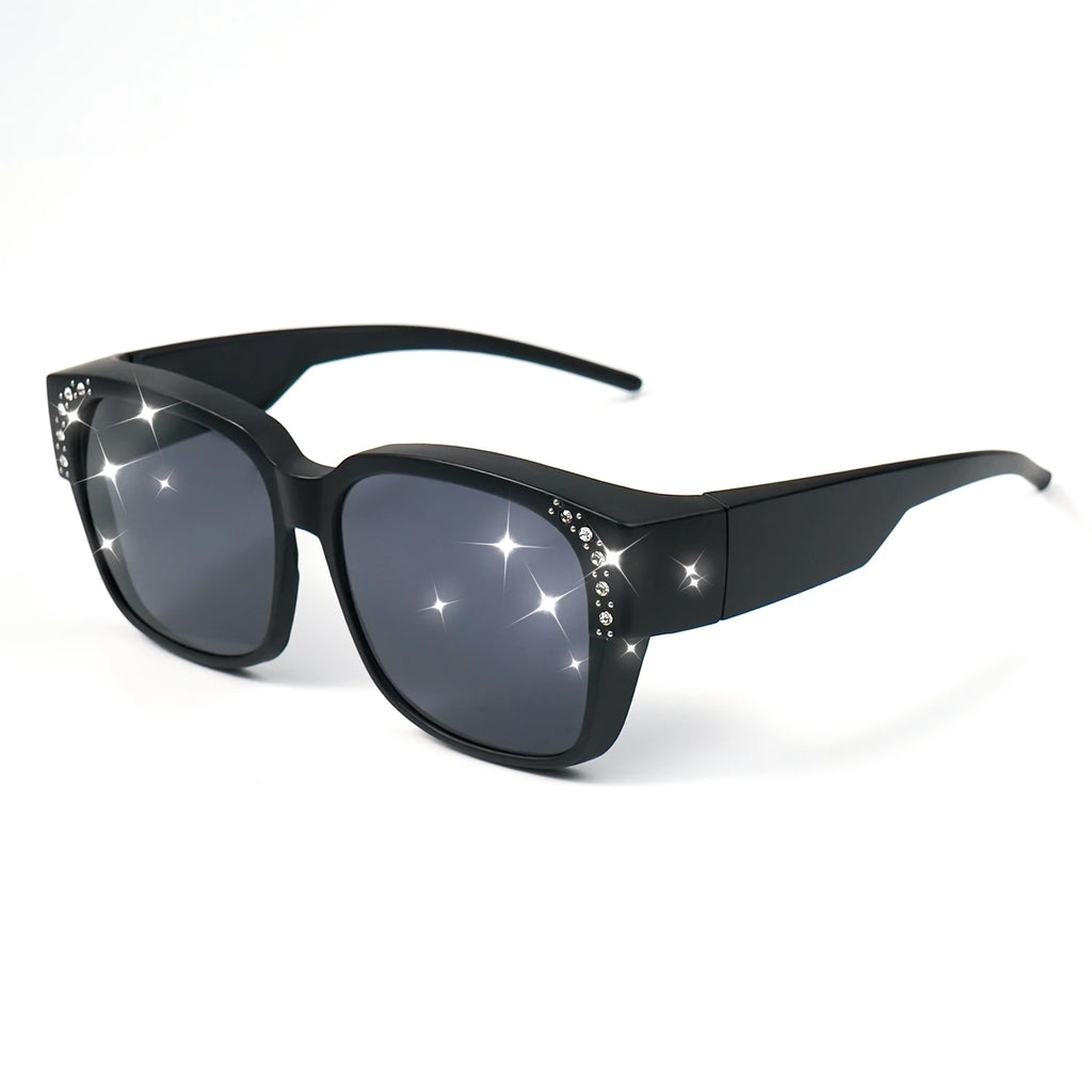 Oversized Square Fashion Sunglasses - Decorative Lenses for Fashion & Style, Stylish Eyewear, Elegant Eyewear Fashion Glasses