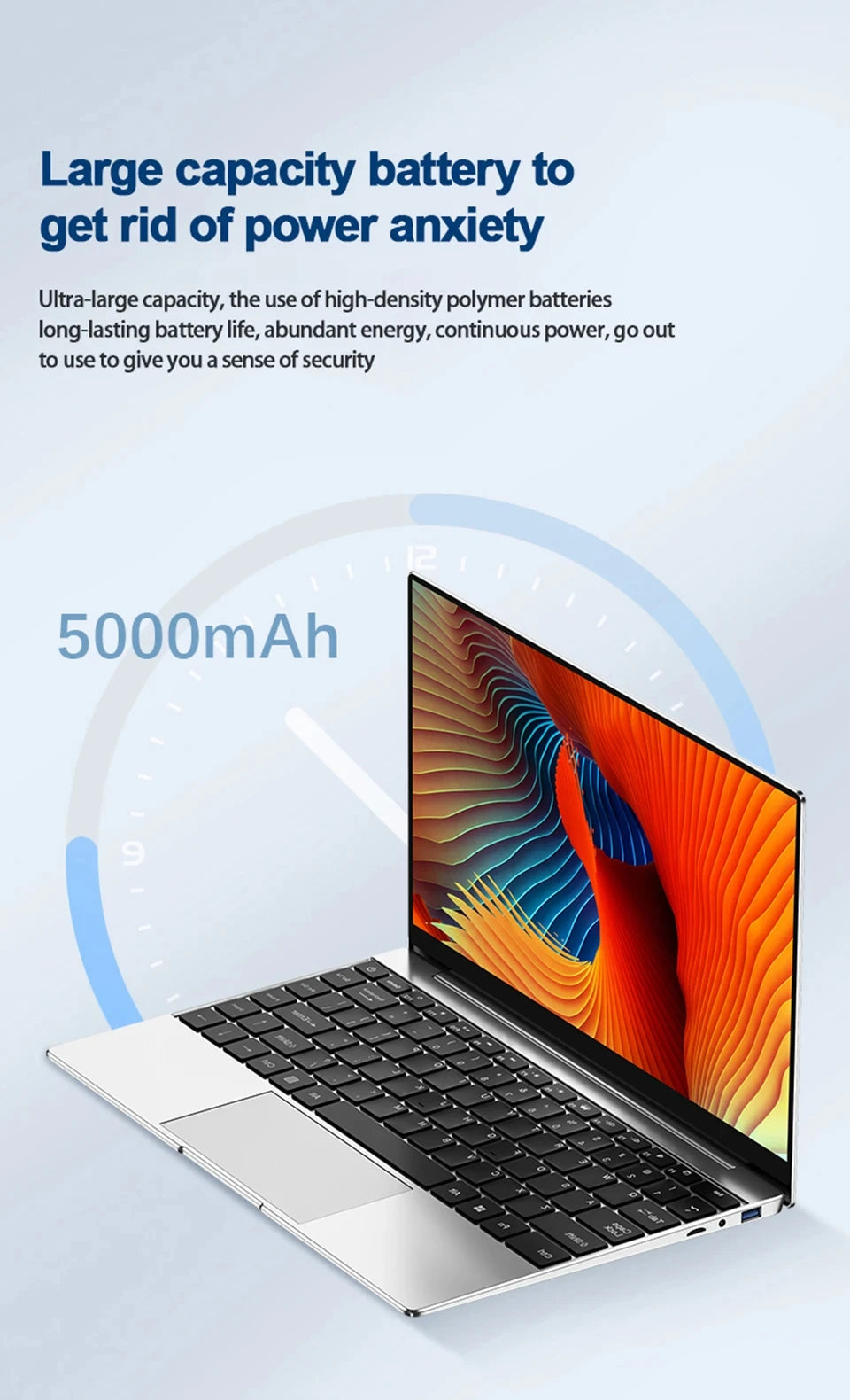 Intel N150 14.1" Gaming Laptop Windows 11 16GB RAM 1/2TB M.2 SSD Laptops 4K HD Desktop Office School Study Notebook Computer PC