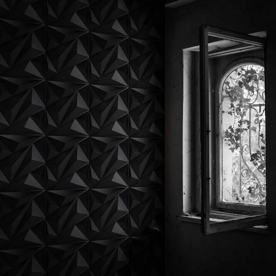 (pack of 12)Decorative 3D wall panel with diamond design, 30.48 cm x 30.48 cm