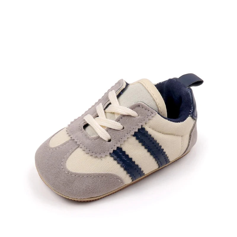 Hot Selling Baby Casual Sports Shoes Spring and Autumn Girls and Boys High Quality PVC Sole Anti Slip Prewalker Shoes BLS4034