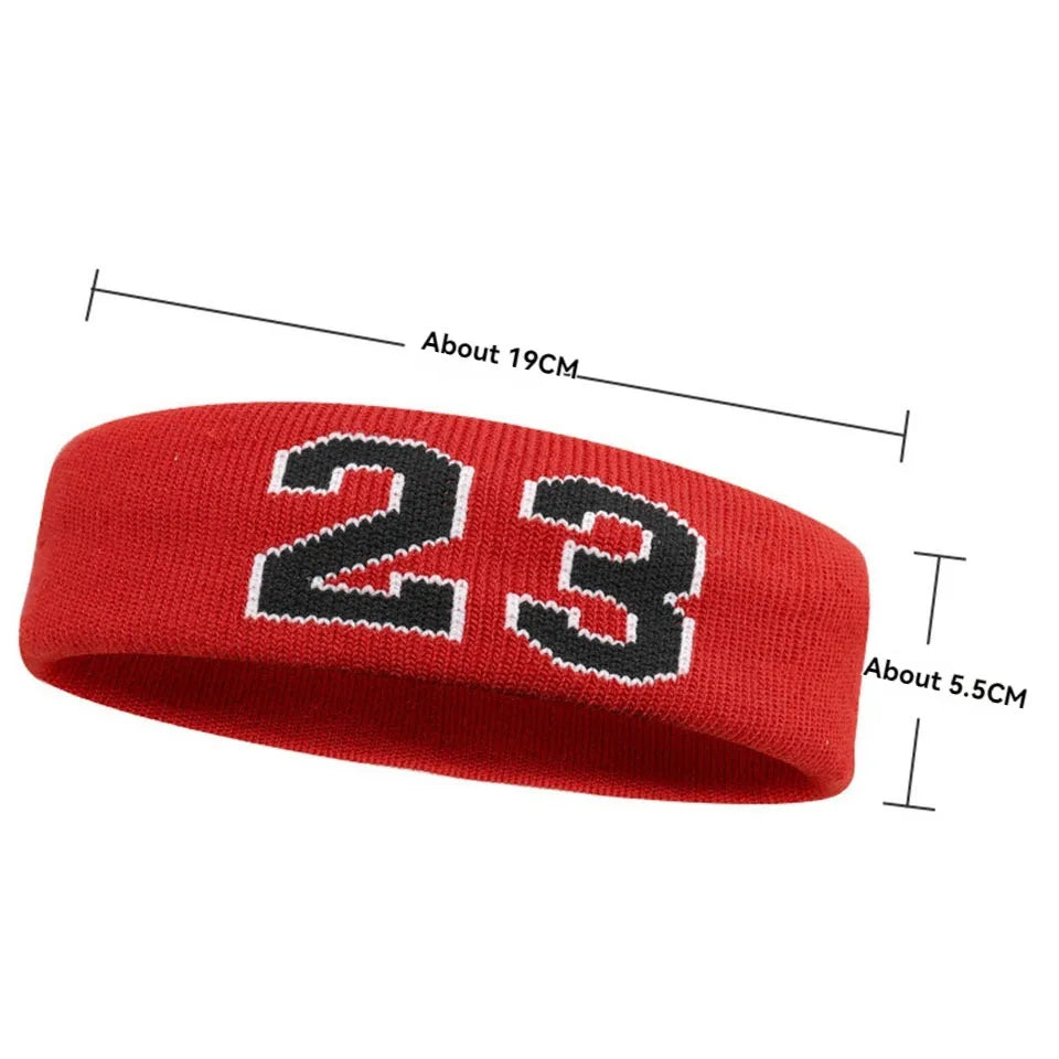 Loogdeel 1PCS Sports Headband High Elastic Antiperspirant Sweatband Basketball Tennis Adults Kids Gym Fitness Sweat Hair Band