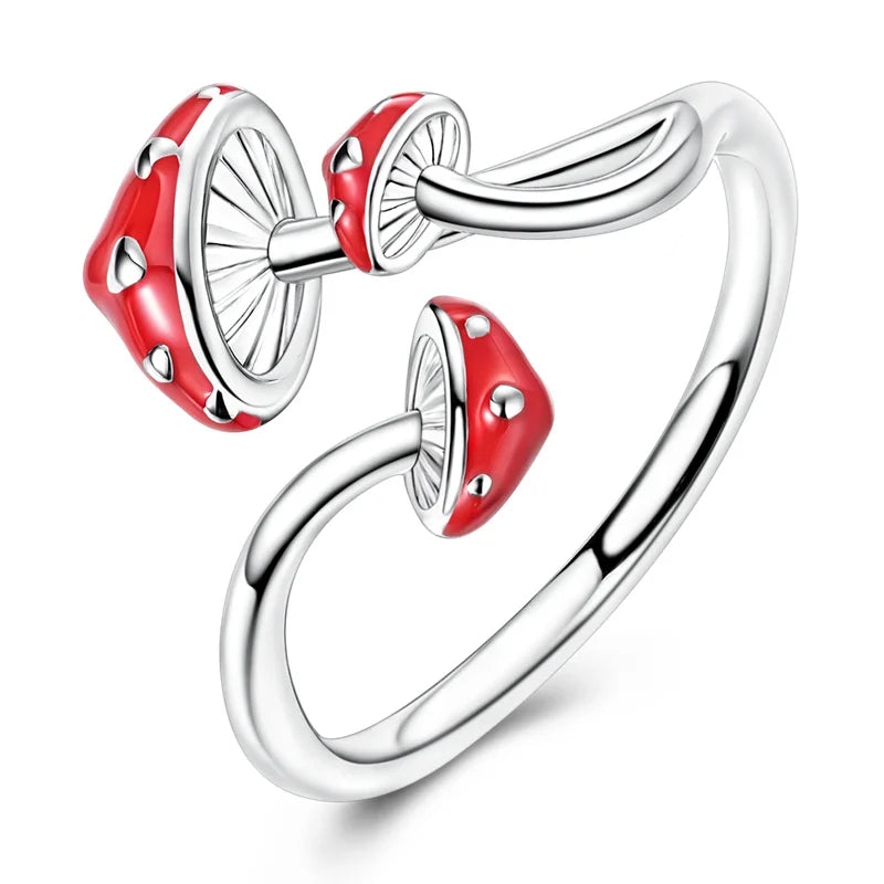 925 Silver Open Ring Sunflower Bee Star Eternal Love Jewelry Women's Wedding Gift