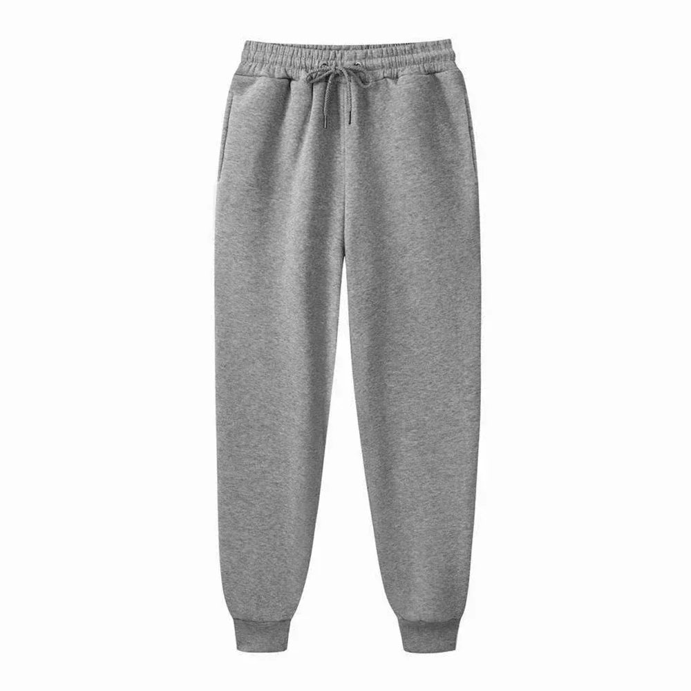 Men's Pants 23 Print Fleece Sweatpants Warm Jogging Pants Male Outdoor Trousers Straight Fashion Workout Sports Casual Long Pant