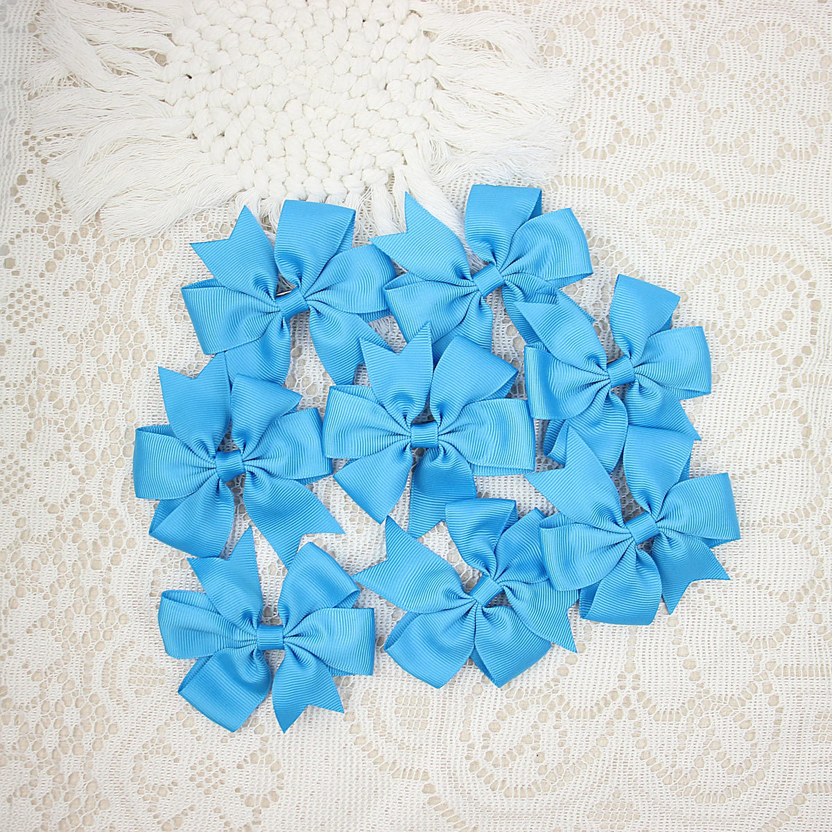 10pcs Ribbon Bow Hair Clip for Girls Hair Accessories Winnower Children Alligator Clip Kids Hairbow Hairpin Grosgrain Barrettes