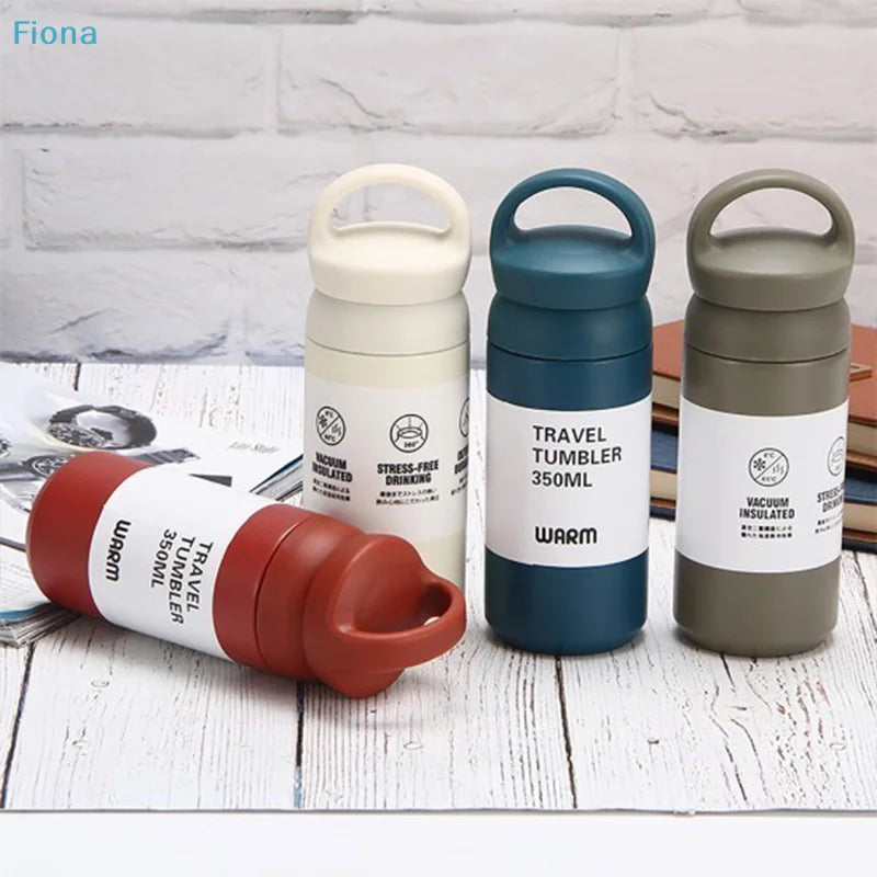 ✔500ml Portable Vacuum Insulated Tumbler – Leak-Proof Travel Water Bottle with Handle