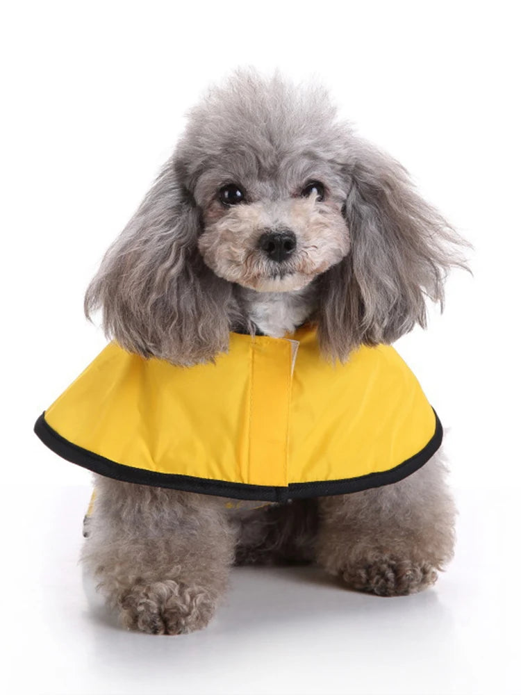 Keep Your Pet Dry And Comfortable - Adjustable Waterproof & Windproof Dog Raincoat!