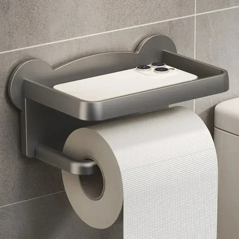 Aluminum Alloy Toilet Paper Holder Tissue Rack Bathroom Tissue Holder for Bathroom Storage Shelf Bathroom Accessories