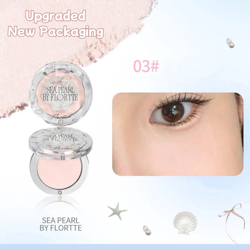 FLORTTE BUNNY Monochrome highlighting powder Naturally Brightening Facial Blush Cream High Gloss Face Blusher Makeup Cosmetics