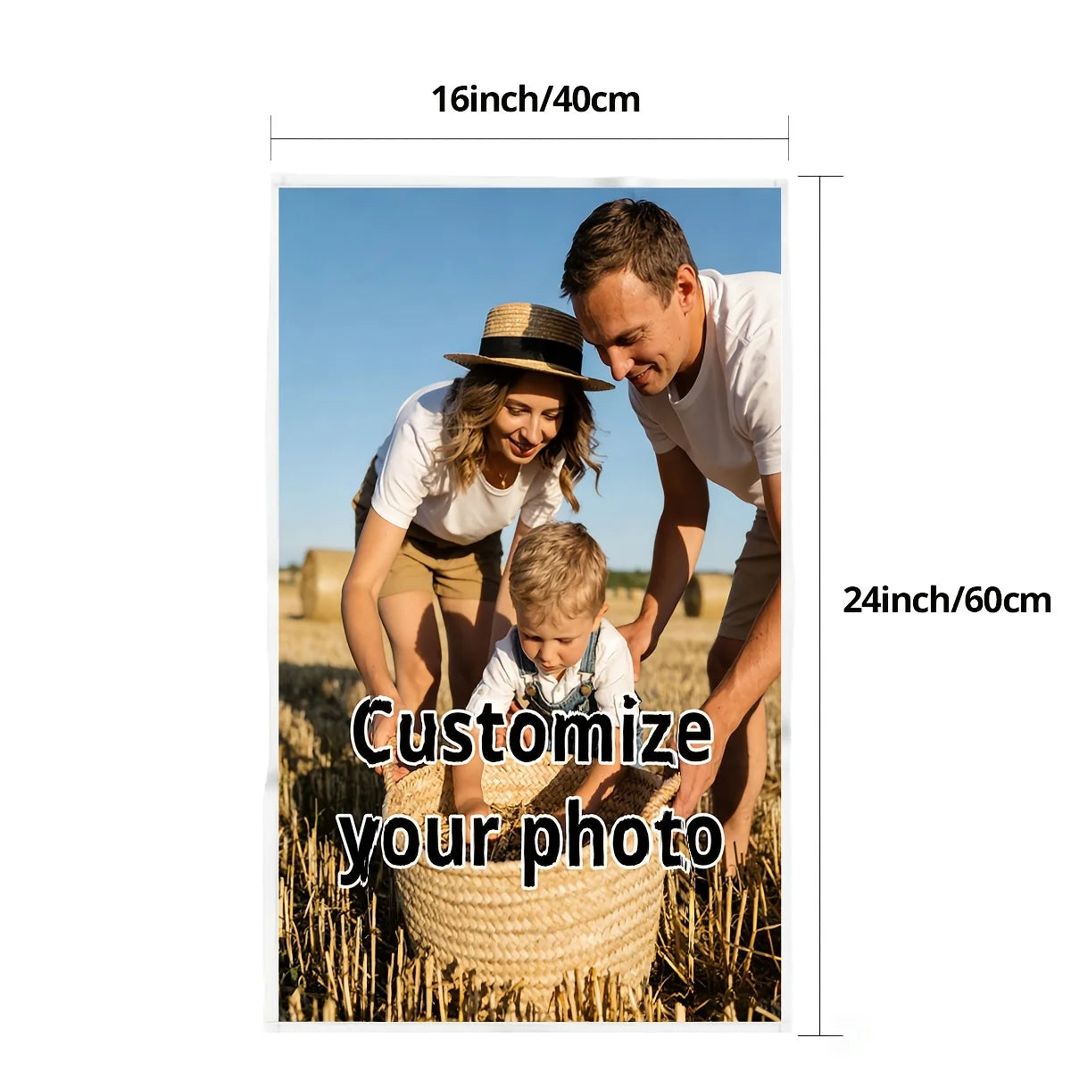 2pc Customizable Long Towel | Lightweight, Absorbent, Skin-Friendly, Machine Washable, Polyester, Ideal for Home Decor and Gifts