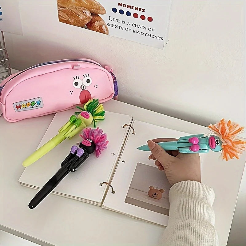 Hair-fried boxing pen creative decompression cartoon ballpoint pen student high value gel pen cutetoygift.Interactive boxing pen
