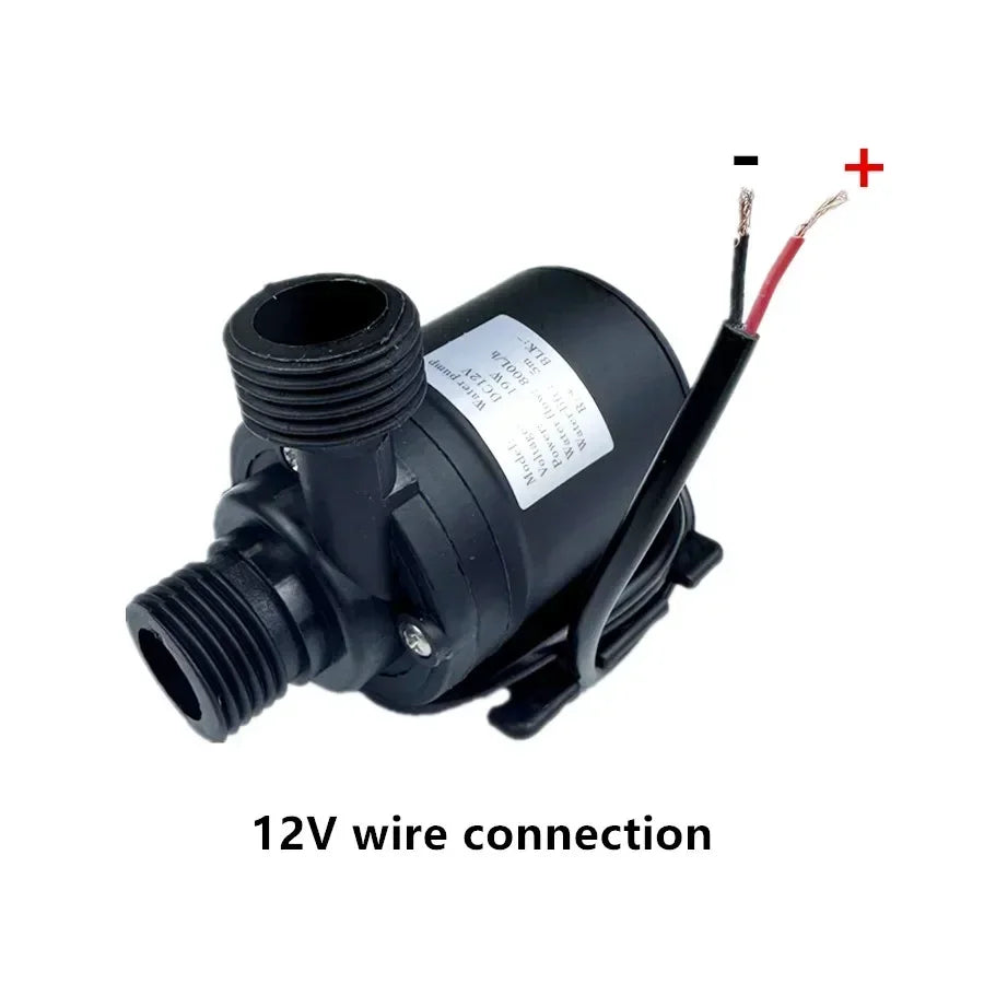 12V Submersibles Water Pump 800L/H 5m DC24V Solar Water Pumps With Water pipe quick connector for Touring RV Fountain Aquarium