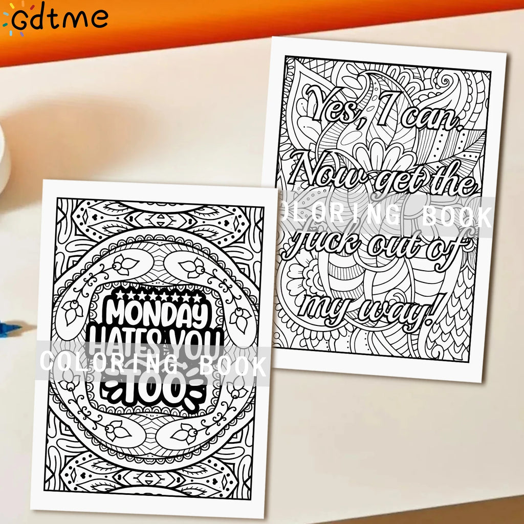 THINGS JWANT TO SAY AT WORK BUT CAN'T Coloring Book Adult Relieve Stress Bold-easy DIY  Art Self-Painting Drawing Books