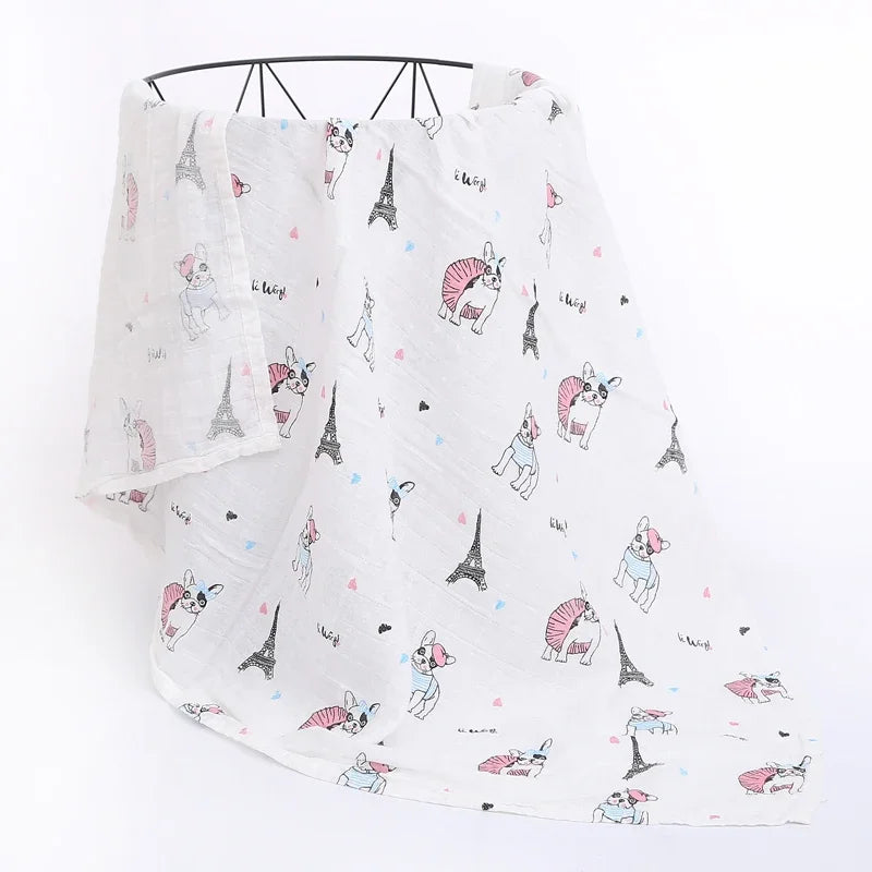 120x110cm Muslin Diaper Baby Blankets Newborn Swaddle Blanket Infant Gauze Bath Towel Baby Warp