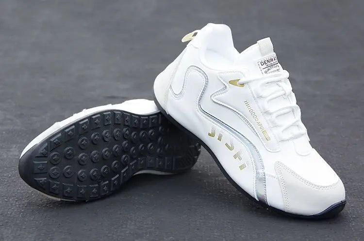 Autumn New Leather Men Shoes breathable solid color shoes Trendy anti slip shoes Waterproof travel casual sneakers Zapatos