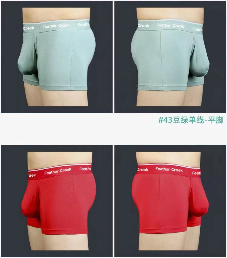 Men's boxers with big pockets sexy briefs men's underwear