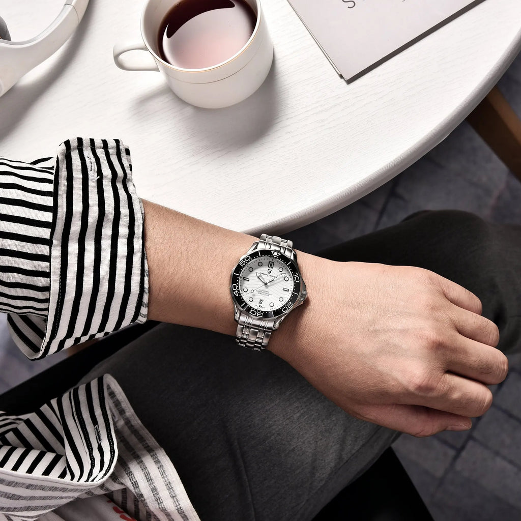 PAGANI DESIGN Men's Automatic Mechanical Watch Exclusive Customization Limited-Edition Luminous Sapphire Mirror Reloj De Buceo