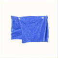 1 Piece of Men's Soft Wearable Bath Towel, Solid Color Shorts Wrapped Towel, Beach Towel, Camping Towel, Bathroom Bath Amenities