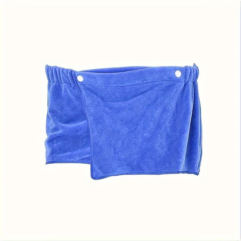 1 Piece of Men's Soft Wearable Bath Towel, Solid Color Shorts Wrapped Towel, Beach Towel, Camping Towel, Bathroom Bath Amenities