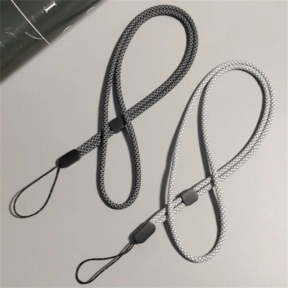 Fluorescent Long Phone Lanyard Neck Hanging Hanging Cord Cell Phone Strap Pendant Nylon Mobile Phone Chain Phone Case