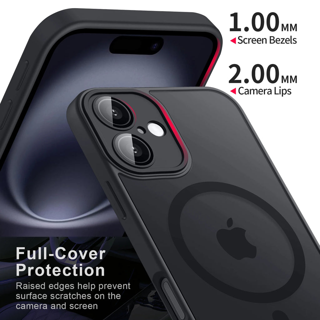 Luxury Magnetic Matte Translucent Case For iPhone 11 12 13 14 15 16 Plus 16E 17E 17 Pro Max For Magsafe Wireless Charge Cover
