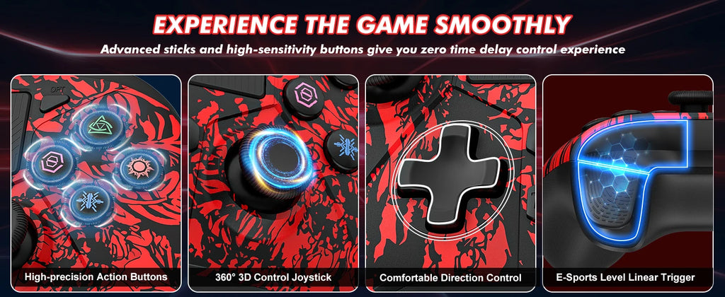 For PS4 Wireless Controller for PlayStation 4/3 Joystick Console for PS4/3 PC Android Support Bluetooth Six-Axis Dual Vibration