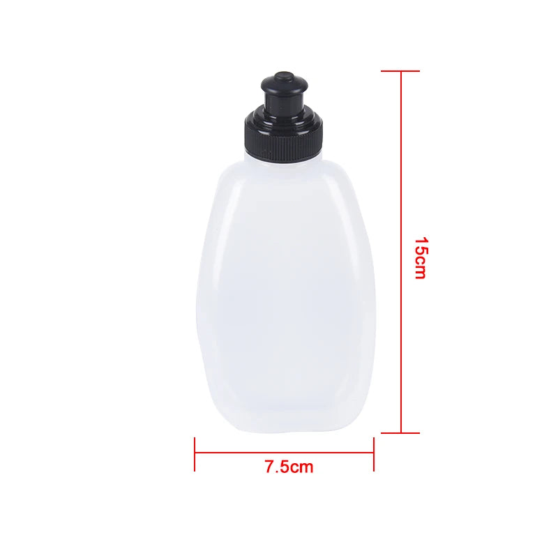 Garrafa de água de plástico de 250 ml para desporto, para bolsa de cintura de corrida