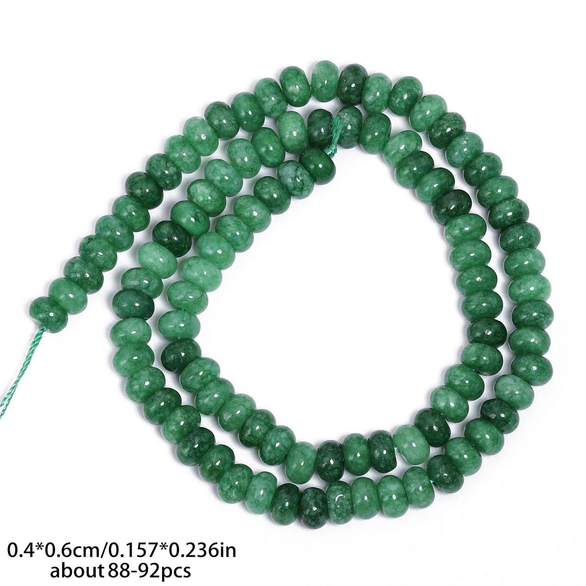 4x6mm Abacus Shape Jade Stone Beads Multicolor Mixed Spacer Beads for Jewelry Making Handmade DIY Bracelet Necklace Pendant