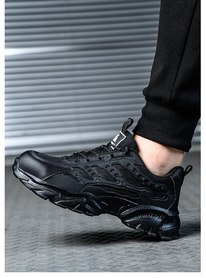 summer breathable safety shoes lightweight work shoes for men women working boots with plastic toe insulation 6KV work sneakers
