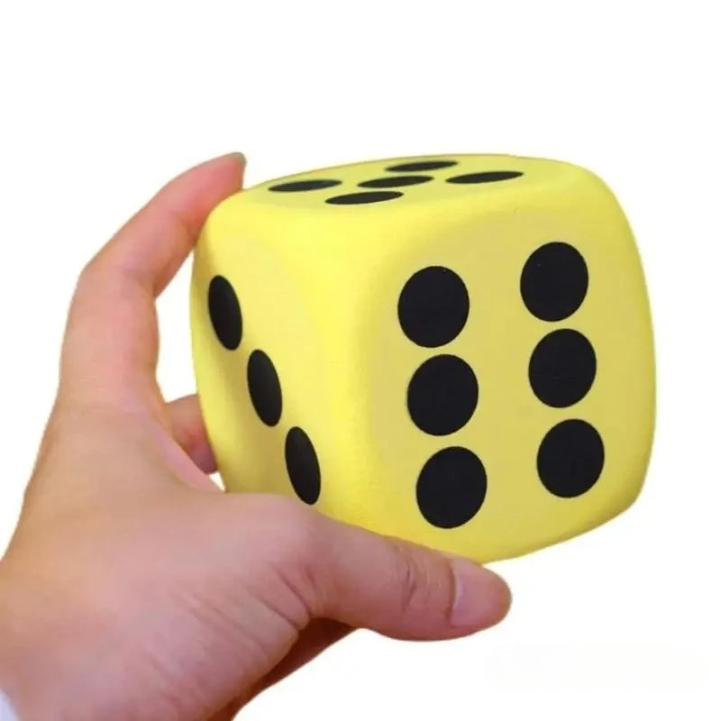 1PC 80mm Large Foam Dot Dices Six Sides Dices Kids Counting Toy Learning Aids for Class Board Game Classroom Math Teaching