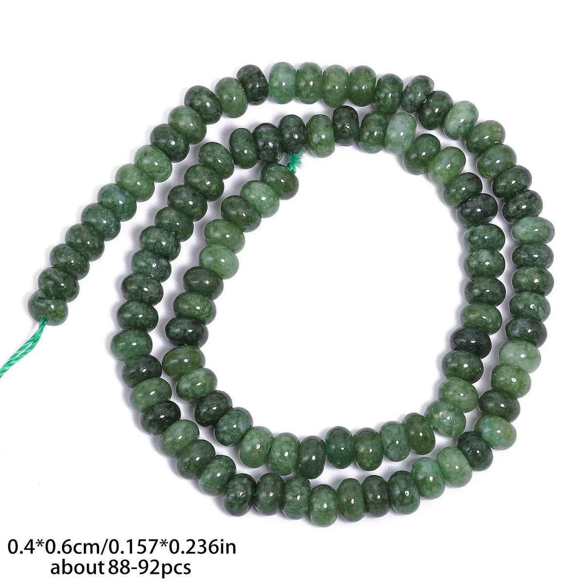 4x6mm Abacus Shape Jade Stone Beads Multicolor Mixed Spacer Beads for Jewelry Making Handmade DIY Bracelet Necklace Pendant