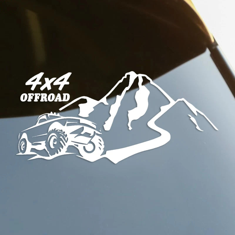 S60289# 4x4 Offroad Car Bumper Window Stickers Waterproof Decoration For Car Fashion Decals Vinyl Material Creative Stickers